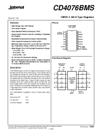 Datasheet CD4076BDMSR manufacturer Intersil