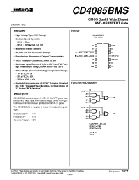Datasheet CD4085BMS manufacturer Intersil