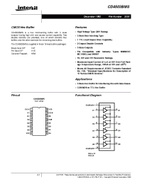 Datasheet CD4503BKNSR manufacturer Intersil