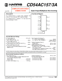 Datasheet CD54AC1573A manufacturer Intersil