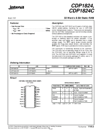 Datasheet CDP1824CEX manufacturer Intersil
