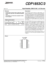 Datasheet CDP1853C/3 manufacturer Intersil