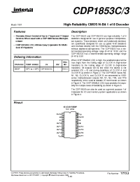 Datasheet CDP1853CD3 manufacturer Intersil