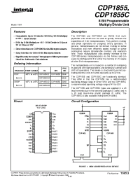 Datasheet CDP1855 manufacturer Intersil
