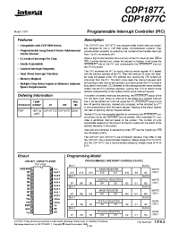 Datasheet CDP1877C manufacturer Intersil