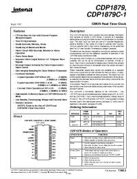 Datasheet CDP1879E manufacturer Intersil