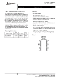 Datasheet CDP68HC68P1 manufacturer Intersil