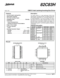 Datasheet CS82C83H manufacturer Intersil