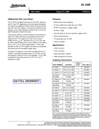 Datasheet EL1508CL manufacturer Intersil