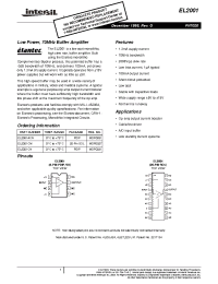 Datasheet EL2001CM manufacturer Intersil