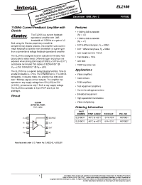 Datasheet EL2166CN manufacturer Intersil
