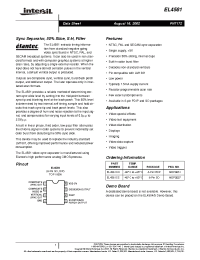 Datasheet EL4581CS manufacturer Intersil