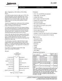 Datasheet EL4583CS manufacturer Intersil