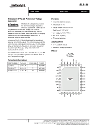 Datasheet EL5126CL-T13 manufacturer Intersil