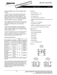 Datasheet EL5197ACS manufacturer Intersil