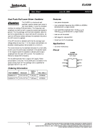 Datasheet EL6208CW-T7A manufacturer Intersil