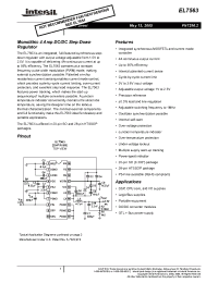 Datasheet EL7563CMZ-T13 manufacturer Intersil