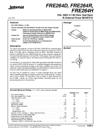 Datasheet FRE264D manufacturer Intersil