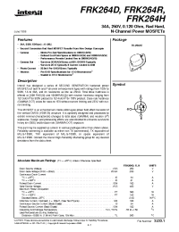 Datasheet FRK264R manufacturer Intersil