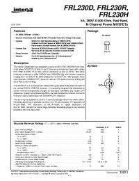 Datasheet FRL234H manufacturer Intersil