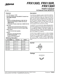 Datasheet FRX130D3 manufacturer Intersil