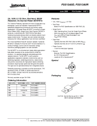 Datasheet FSS13A0D1 manufacturer Intersil