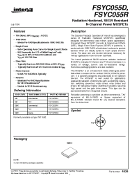 Datasheet FSYC055D3 manufacturer Intersil