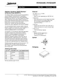 Datasheet FSYE23A0D1 manufacturer Intersil