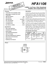 Datasheet H1106I manufacturer Intersil