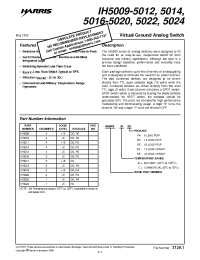 Datasheet H5009-5012 manufacturer Intersil