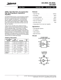 Datasheet HA0-2525B5454-6 manufacturer Intersil