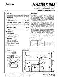 Datasheet HA1-2557883 manufacturer Intersil