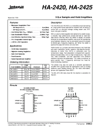 Datasheet HA-2425 manufacturer Intersil
