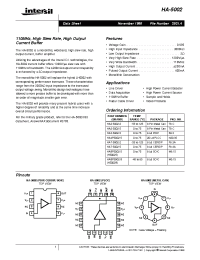 Datasheet HA2-5002-2 manufacturer Intersil
