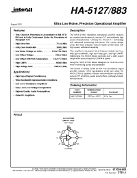 Datasheet HA2-5127/883 manufacturer Intersil