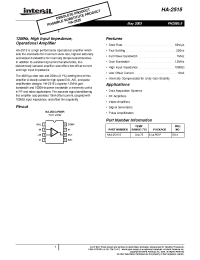 Datasheet HA3-2515-5 manufacturer Intersil