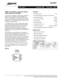 Datasheet HA3-2841-5 manufacturer Intersil