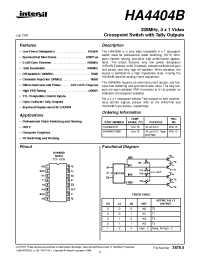 Datasheet HA4404BCB96 manufacturer Intersil