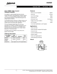 Datasheet HA5023EVAL manufacturer Intersil
