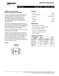 Datasheet HA-5127 manufacturer Intersil