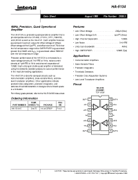 Datasheet HA-5134 manufacturer Intersil