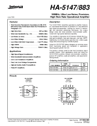 Datasheet HA-5147883 manufacturer Intersil