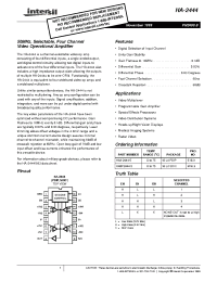 Datasheet HA9P2444-5 manufacturer Intersil