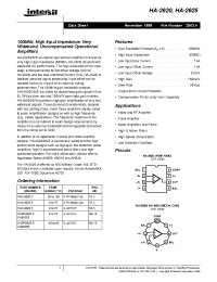 Datasheet HA9P2625-5 manufacturer Intersil