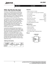 Datasheet HA9P2842-5 manufacturer Intersil