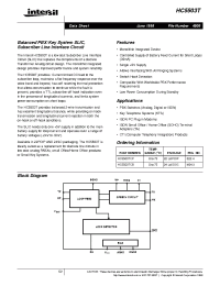 Datasheet HC5503TCB manufacturer Intersil