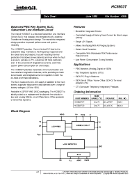 Datasheet HC5503TCB96 manufacturer Intersil