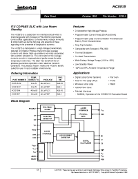 Datasheet HC5515CP manufacturer Intersil