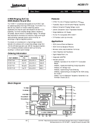 Datasheet HC55171 manufacturer Intersil