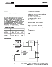 Datasheet HC5526 manufacturer Intersil
